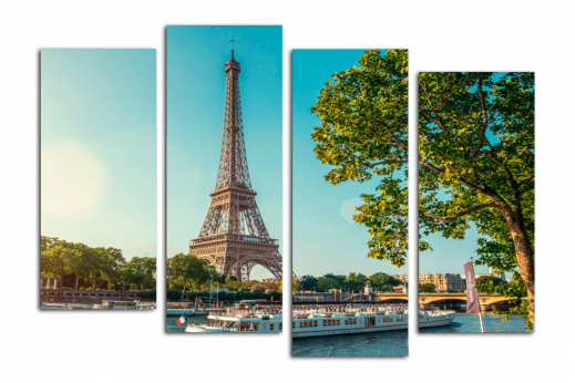 Модульная картина Парижская башня